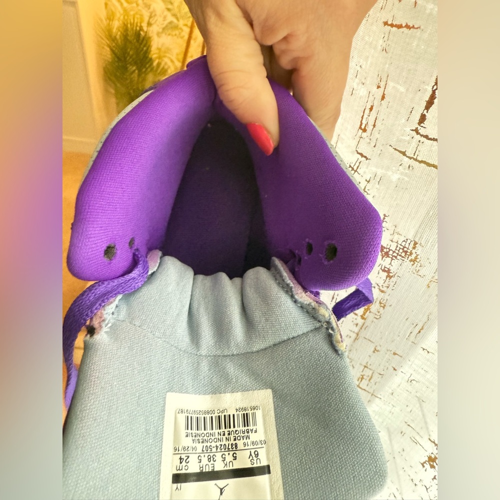Fierce Purple Air Jordan Flight 45 Sneakers - Picture 10 of 11